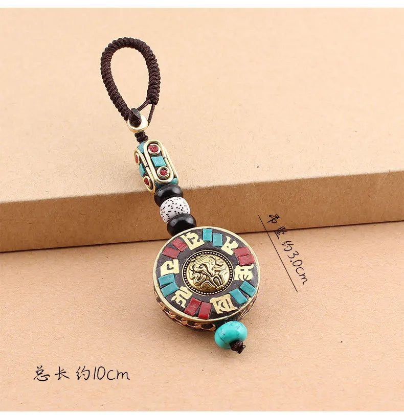 Tibetan Buddha Mantra Keychain