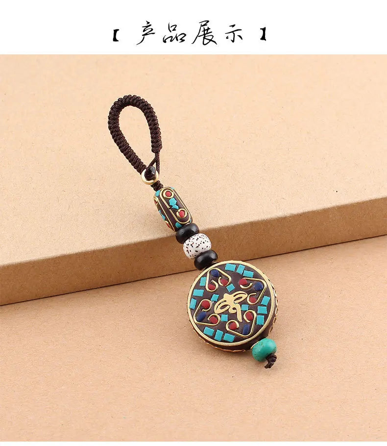 Tibetan Buddha Mantra Keychain