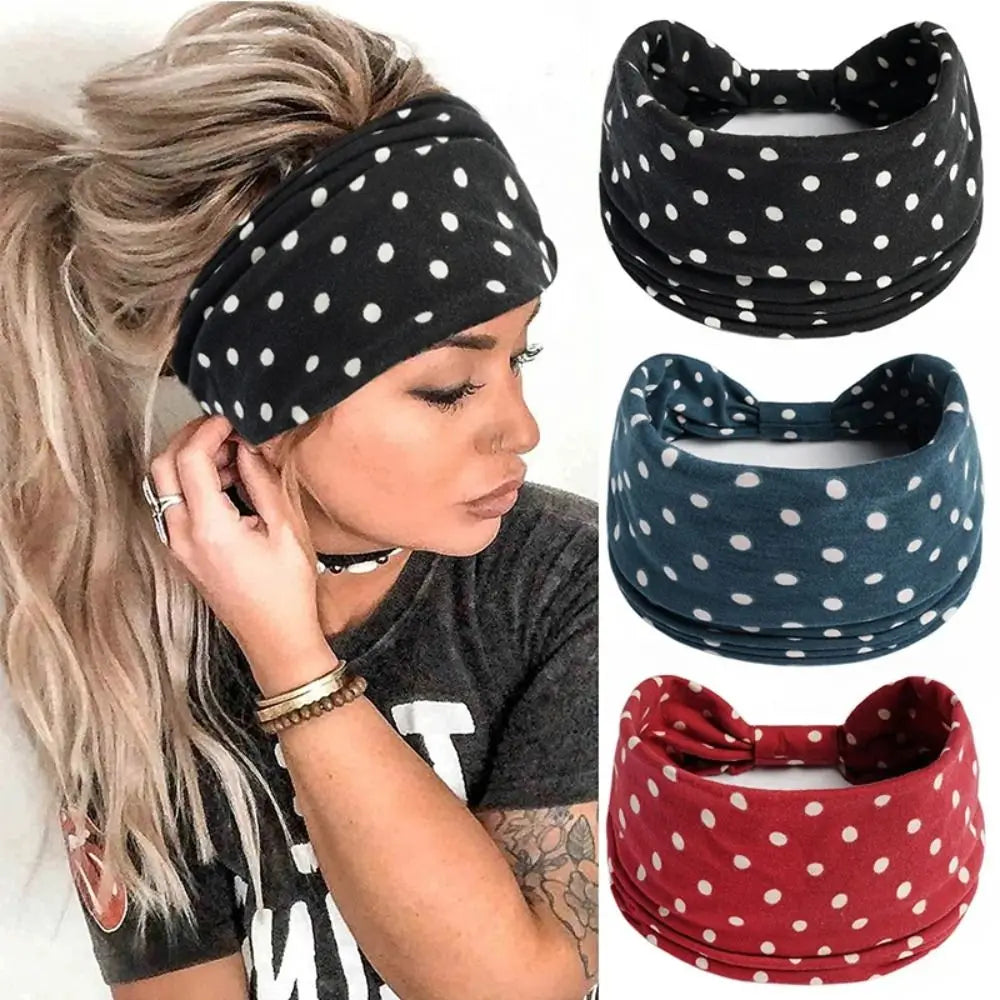 Polka Dot Yoga/Workout Sweatbands