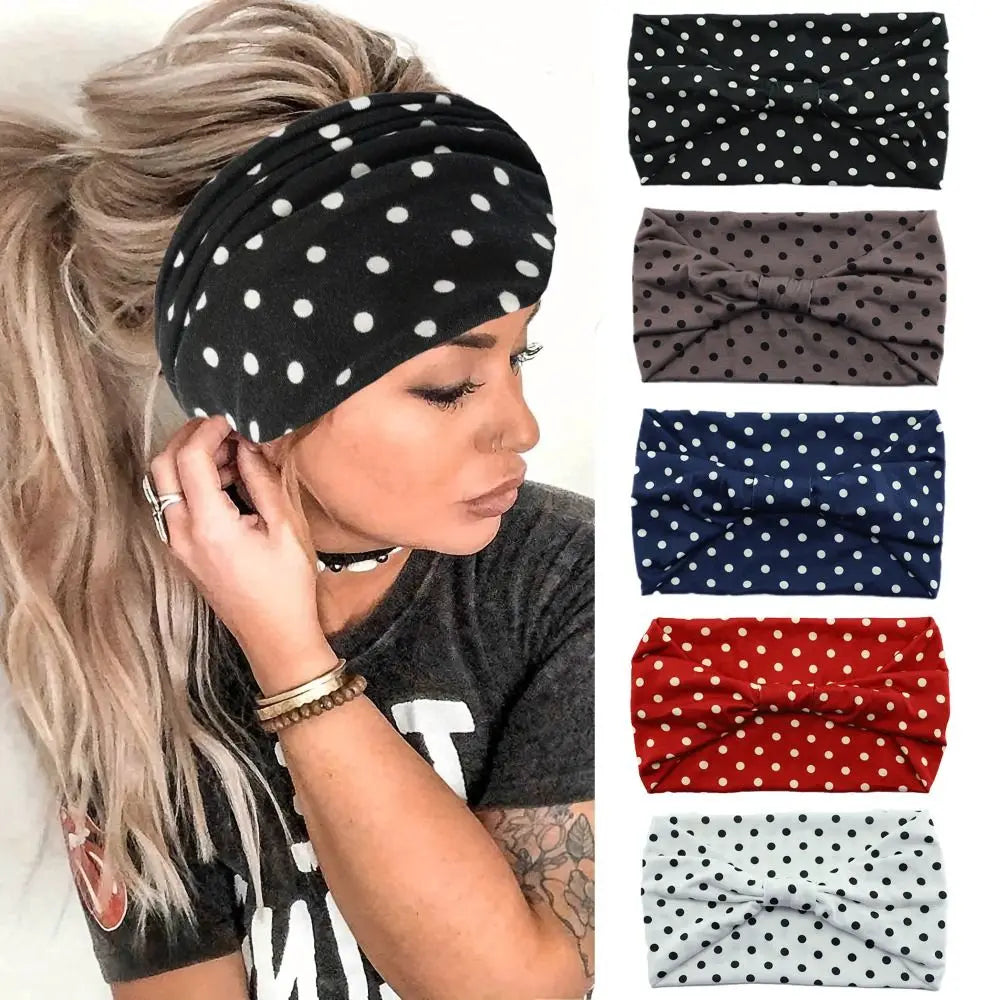 Polka Dot Yoga/Workout Sweatbands