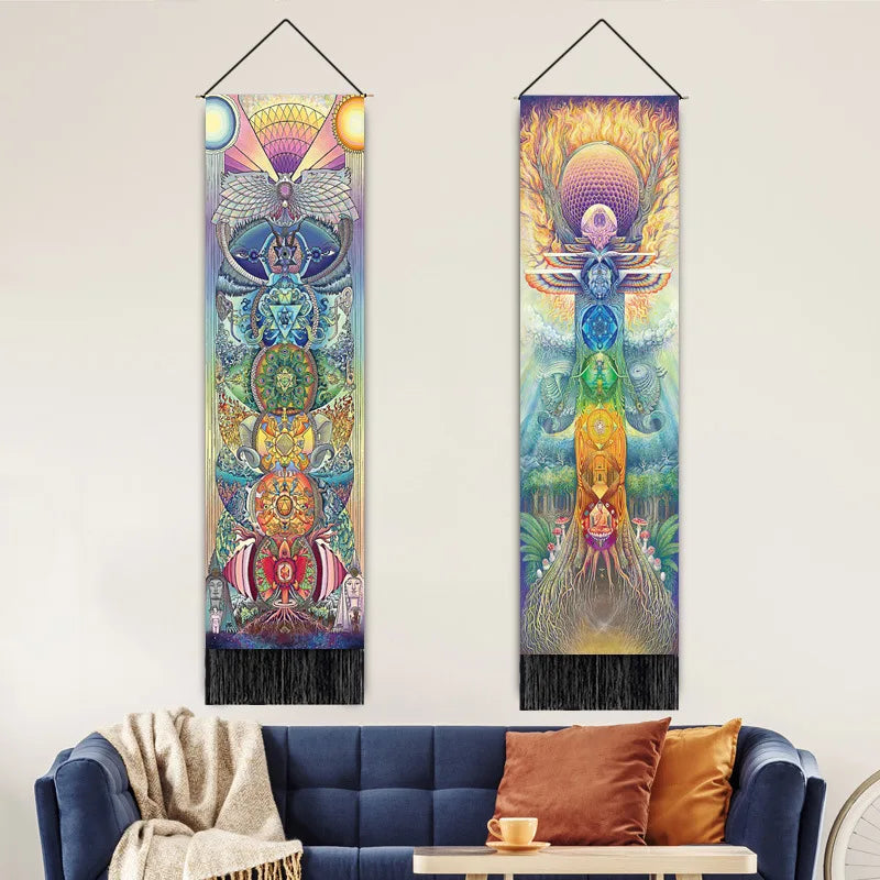 Seven Chakra Vertical Tapestry